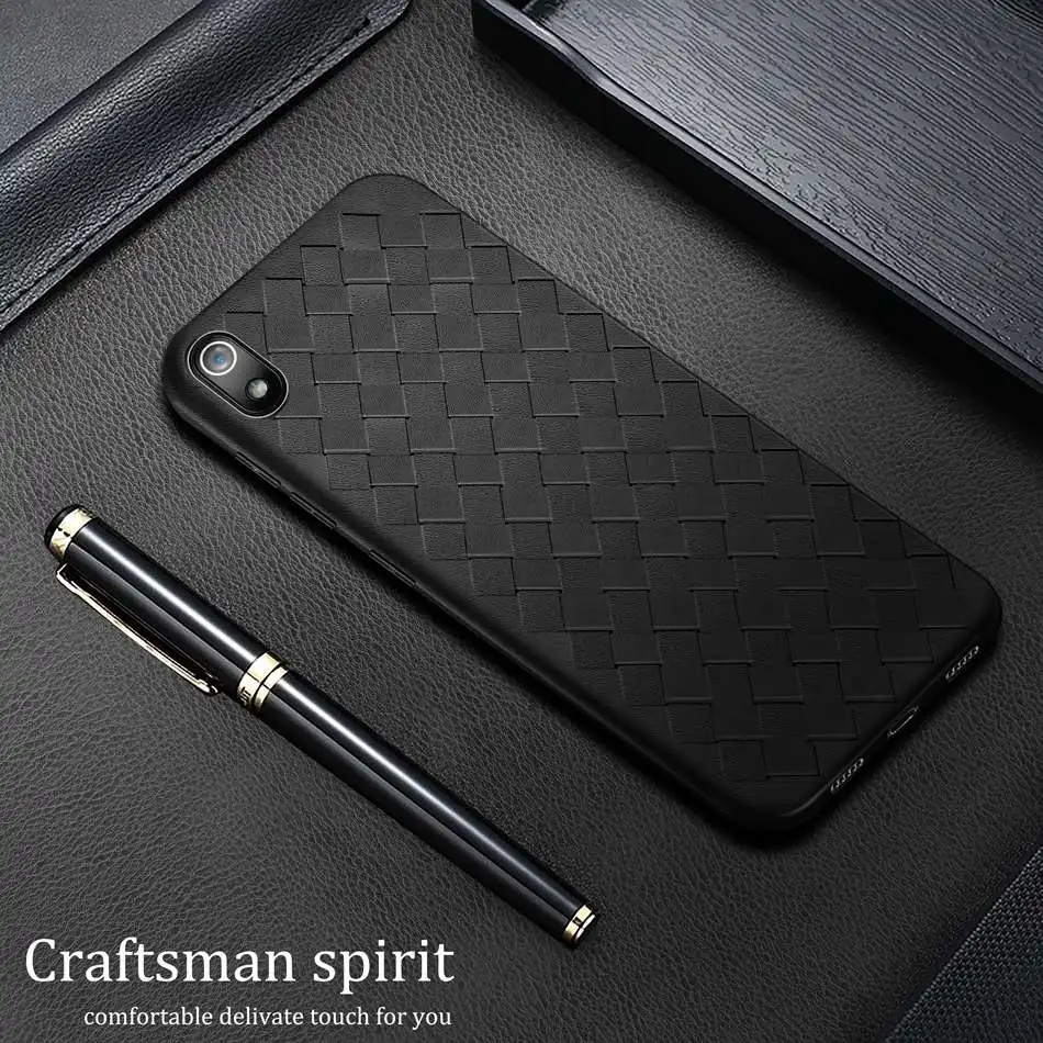 Супермягкий ТПУ чехол для телефона Xiaomi Redmi 7A тонкий силиконовый ткачества Redmi7A