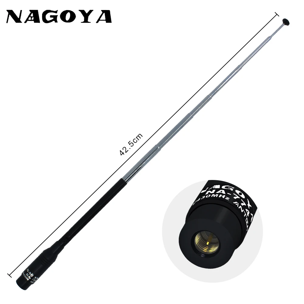 Двухдиапазонная антенна NAGOYA VHF UHF 144/430 мгц рация двусторонняя Radi для Baofeng Yaesu NA 774