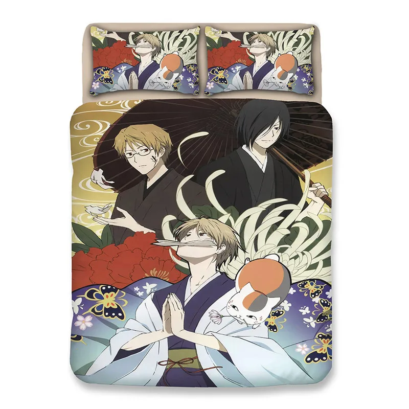 Одеяло/одеяло с принтом из аниме Natsume's Book of Friends для взрослых спальни 3 шт.