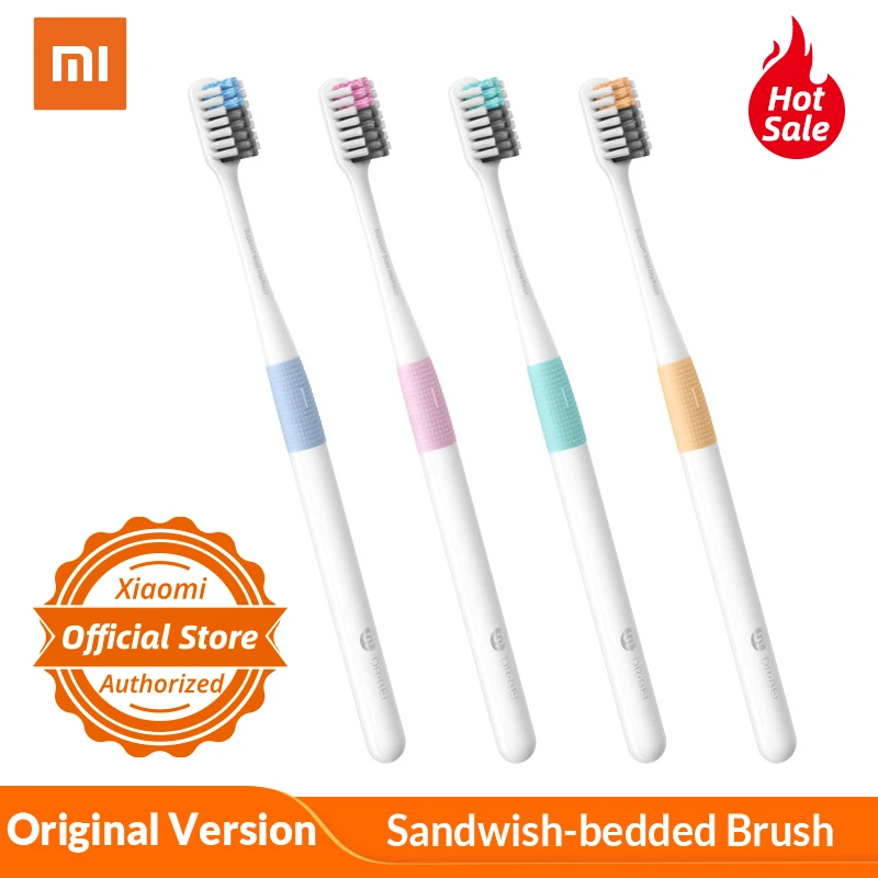 Original Xiaomi Mijia Doctor B Method Sandwish-bedded Brush Wire Soft Hair 4 Colors Including 1 Travel Box For Smart Home | Электроника