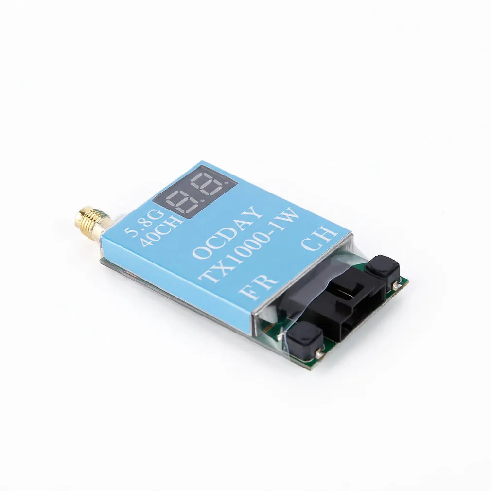 Бесплатная доставка FPV 5 8G 40 канальный TX1000 1000MW 7-26V беспроводной av-передатчик