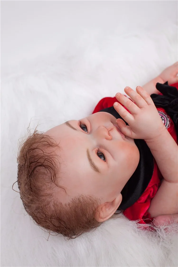 50 см bebe куклы Младенцы de Silicone девочка тело ручной рисунок игрушки для девочек boneca