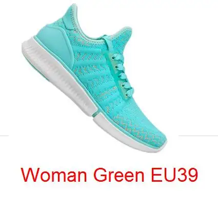 Woman green EU39 Xiaomi Mijia спортивная обувь, кроссовки Высокое качество Профессиональный Мода IP67 Водонепроницаемый спортивной обуви с посылка коробка - Цвет: Woman green EU39