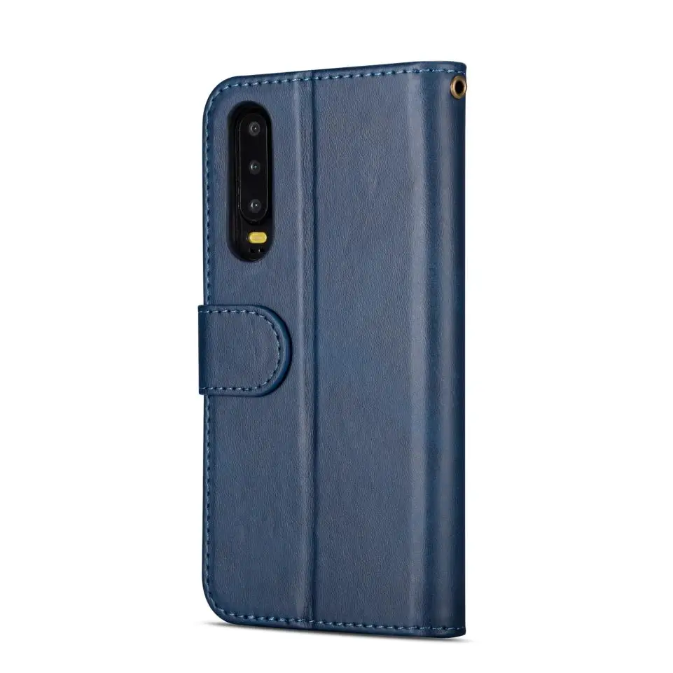 Чехол для Huawei P30/P30 Pro/P30 Lite премиум класса из натуральной кожи на молнии с