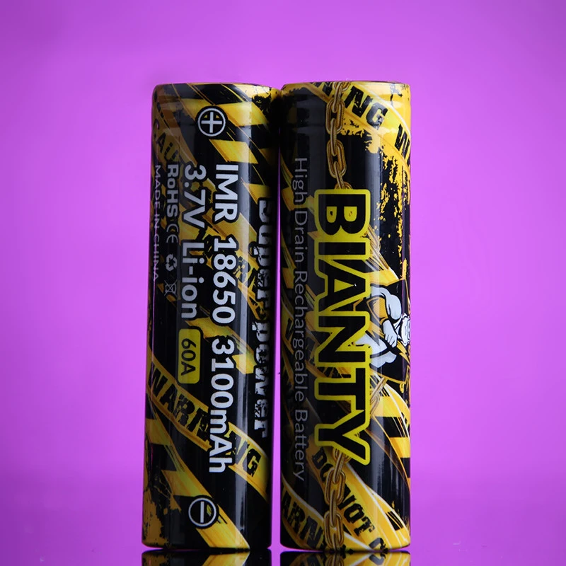 2 шт. супер мощный аккумулятор BIANTY 18650 3 7 V 3100mah 60A перезаряжаемый литий-ионный блок
