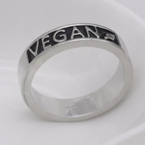 Веганских материалов кольцо украшения для вегетарианцев обручальное веганских материалов подарок YLQ0536