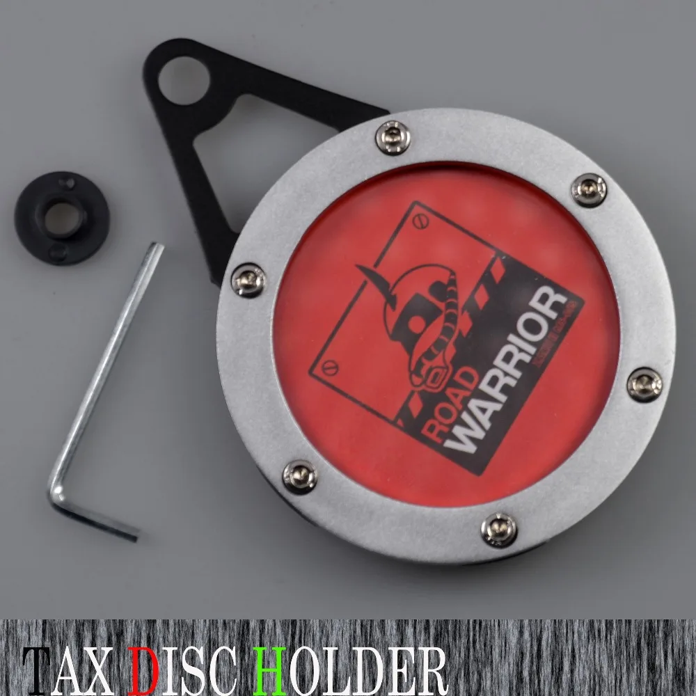 Motorcycle Tax Disc Motorbike Universal Round Cylindrical Holder Frame with Screwdriver Waterproof Fine | Автомобили и мотоциклы