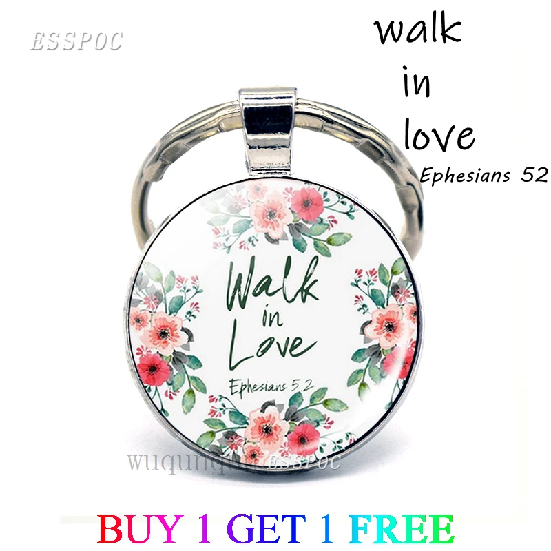 The Lord Is Near All Who Call Ont To Him Bible Verse Psalm Quote Key Chain Glass Jewelry Christian Pendant Keyring Keychain Gift | Украшения