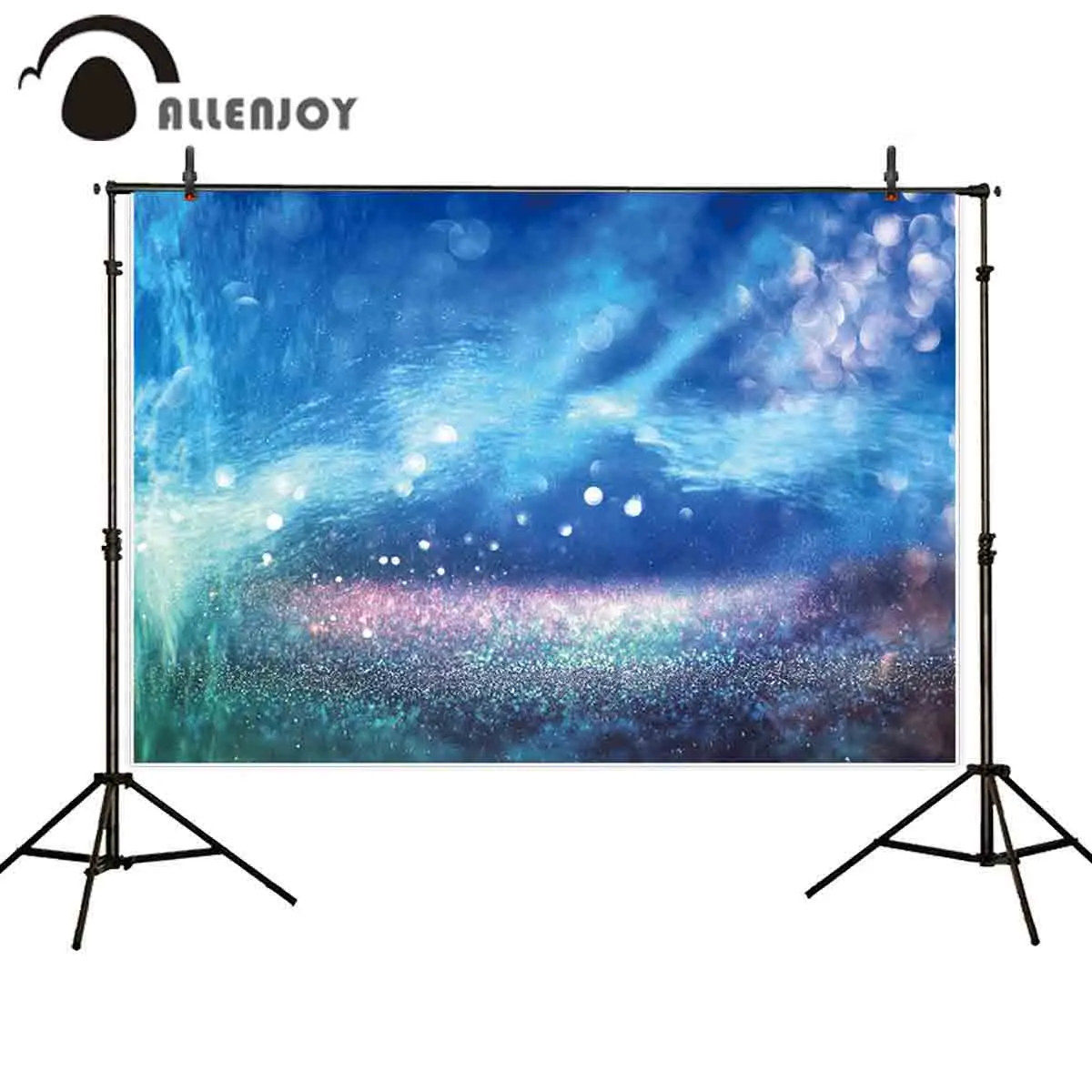 Allenjoy mermaid photography background bokeh glitter shiny halo seabed backdrop photobooth banner fabric photocall | Электроника