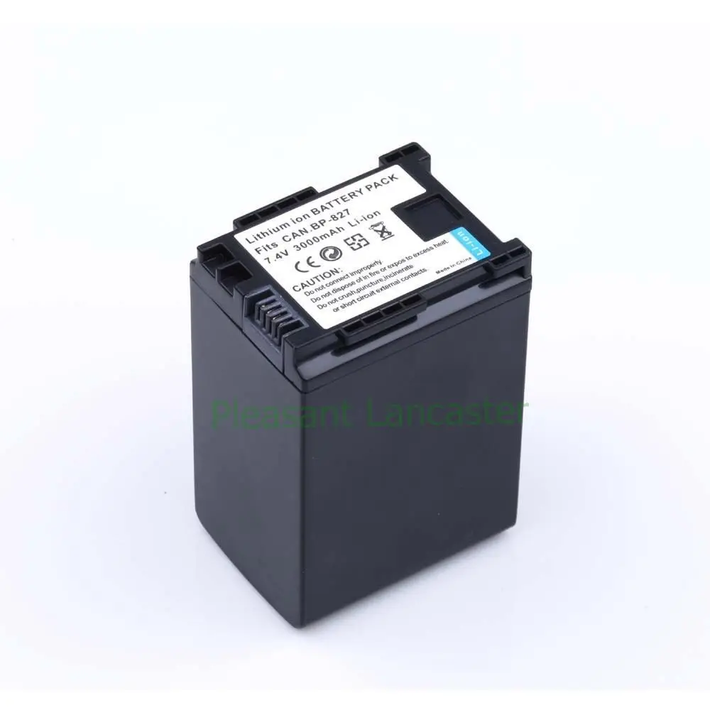 7 4 V 3000 мА/ч BP 827 камера Батарея пакет для CANON HF20 HF21 HF S11 S10 HF11 аксессуары canon + оптовая