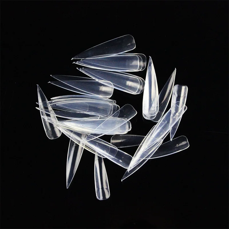 Накладные ногти кунстнагель для красивых ногтей советы по дизайну Ferramentas Faux Ongles Naturel прозрачный Маникюр 50 шт. акрил Unghie Finte - Цвет: clear salon tips