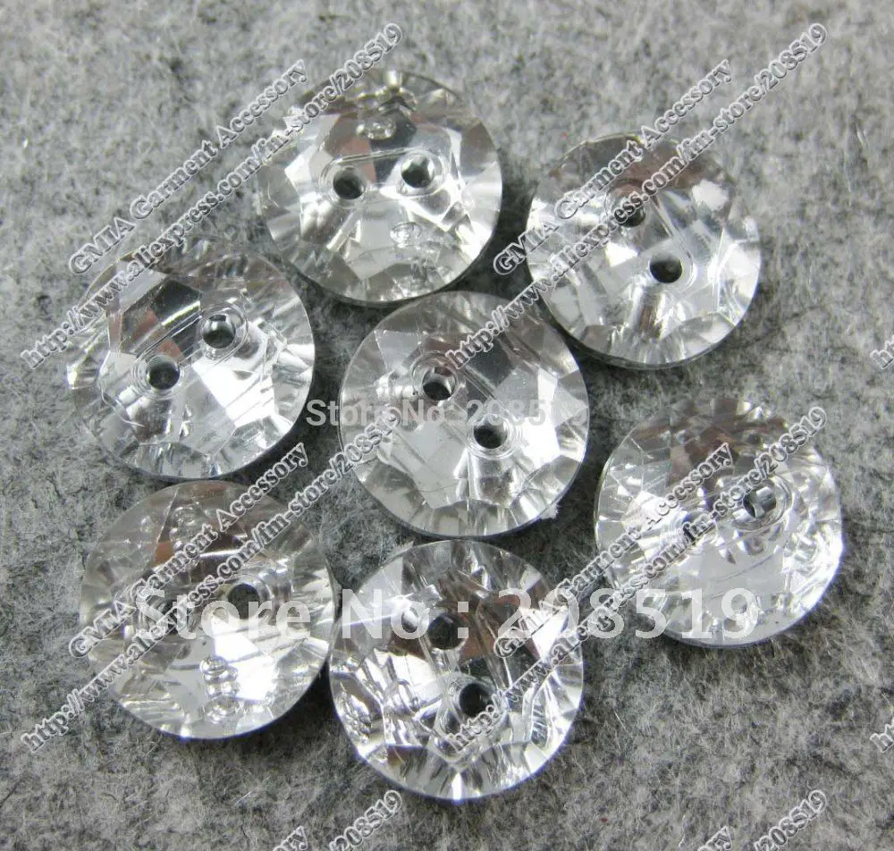 

NB0024 silver back Acrylic buttons 500pcs/lot 3/8" 1/2" -1" Round 2 holes shirt sewing button garment accessories