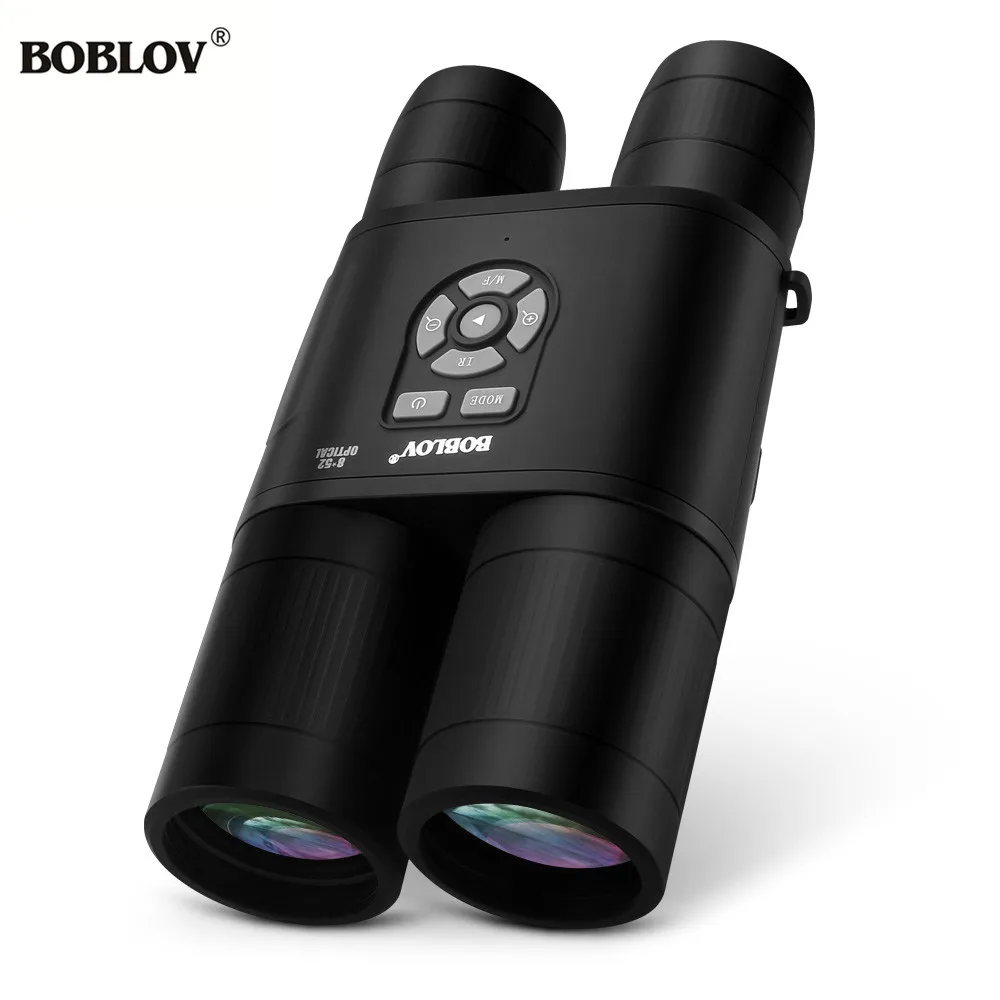 BOBLOV B8X 8x52 мм бинокль ночного видения HD телескоп Зрительная труба Запись DVR для