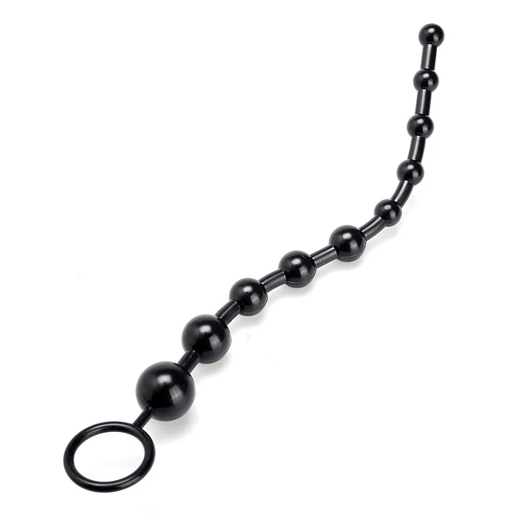 Non-toxic Waterproof 10 Balls Anal Beads Butt Plug Sex Toys Adult Orgasm Vagina Play anal plug for Women Men | Красота и здоровье