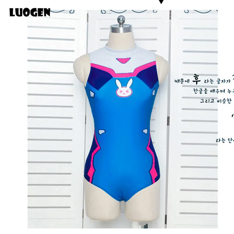 Сексуальная игра OW D. VA Dva Мерси косплей костюм Цельный купальник Evangelion EVA купальник SUKUMIZU S-L