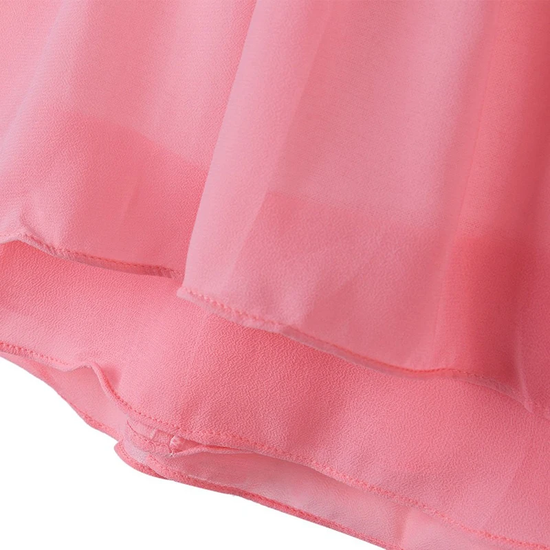 Летнее стильное платье для маленьких девочек детская одежда шифоновое