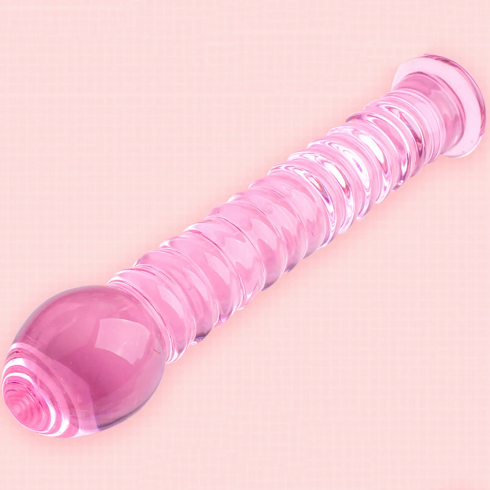 Reusable Women Masturbation Glass Dildo Anal Butt Plug Fake Penis Adult Sex Toy Features: Prostate Massager | Красота и здоровье