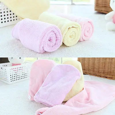 1 шт. микрофибры волосы Обёрточная бумага Полотенца сушки Для ванной Spa глава