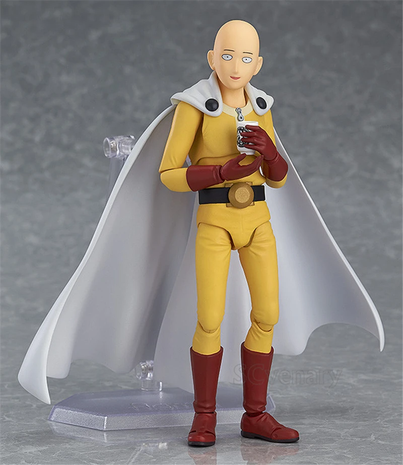 Saitama One Punch Man Figma 310 ПВХ фигурка Коллекционная модель для мальчиков и девочек