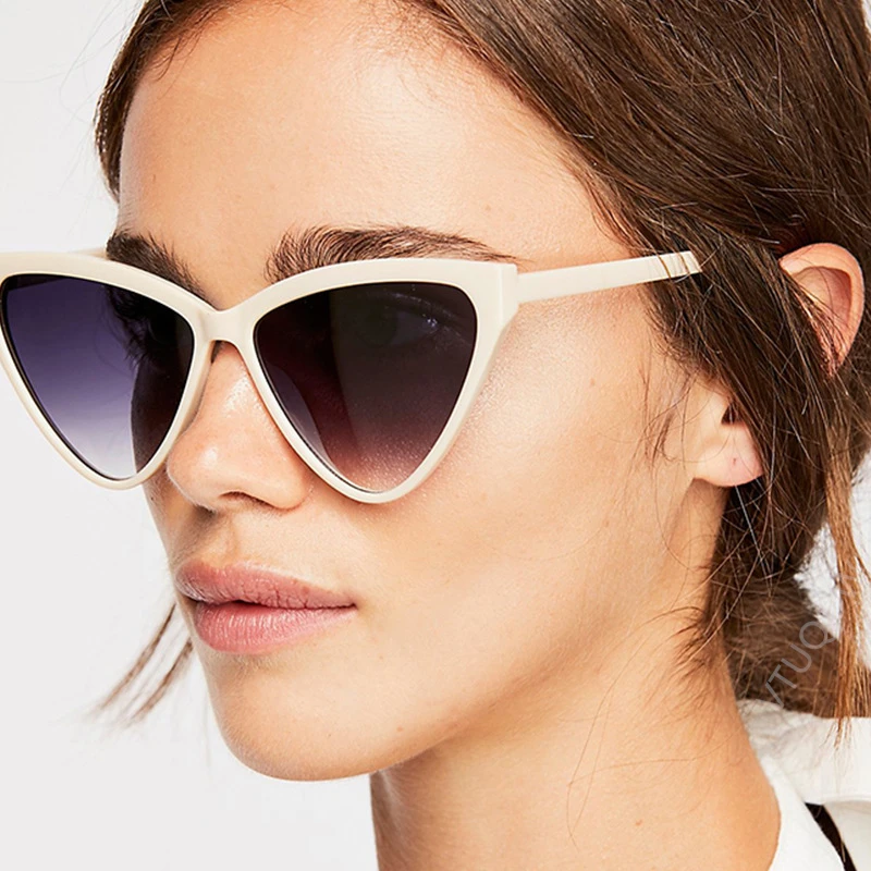 Luxury Brand Cat Eye Sunglasses Women Summer 2019 Vintage Retro Sunglass Female Sun Glasses For gafas de sol mujer okulary | Аксессуары