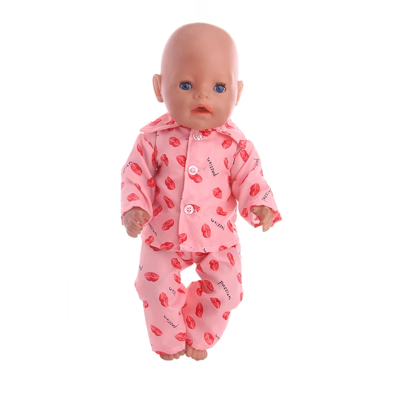 N1169 15 цветов, пижамы с героями мультфильмов и ночная рубашка, подходит для 18 дюймов, американский и 43 см, аксессуары для детской одежды куклы, игрушки для девочек, поколение, день рождения G - Цвет: N1169