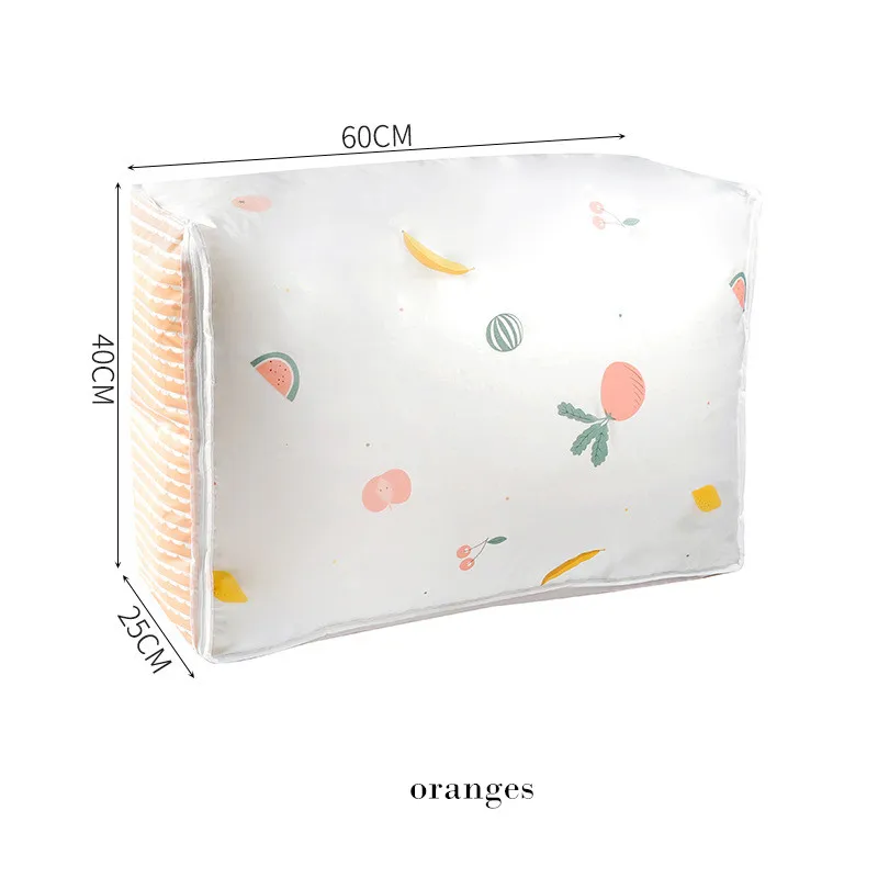 Fruit Bag XZJJA Милая мультяшная складная сумка для хранения одежды одеяло игрушки шкаф Органайзер сумка Шкаф под кровать Пылезащитная упаковка - Цвет: Fruit Bag
