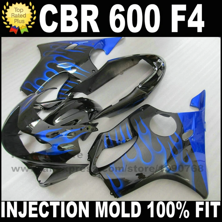Литьевая форма обтекатель комплект для HONDA CBR 600 F4 Обтекатели 1999 2000 CBR600 99 00 Синий