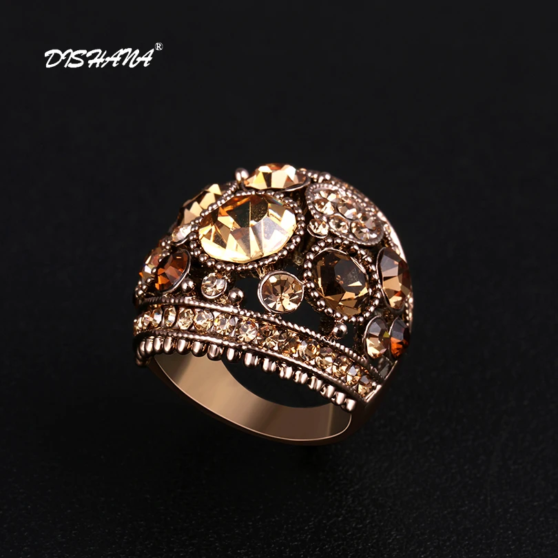 2019 винтажные модные роскошные кольца в стиле панк разноцветные ювелирные