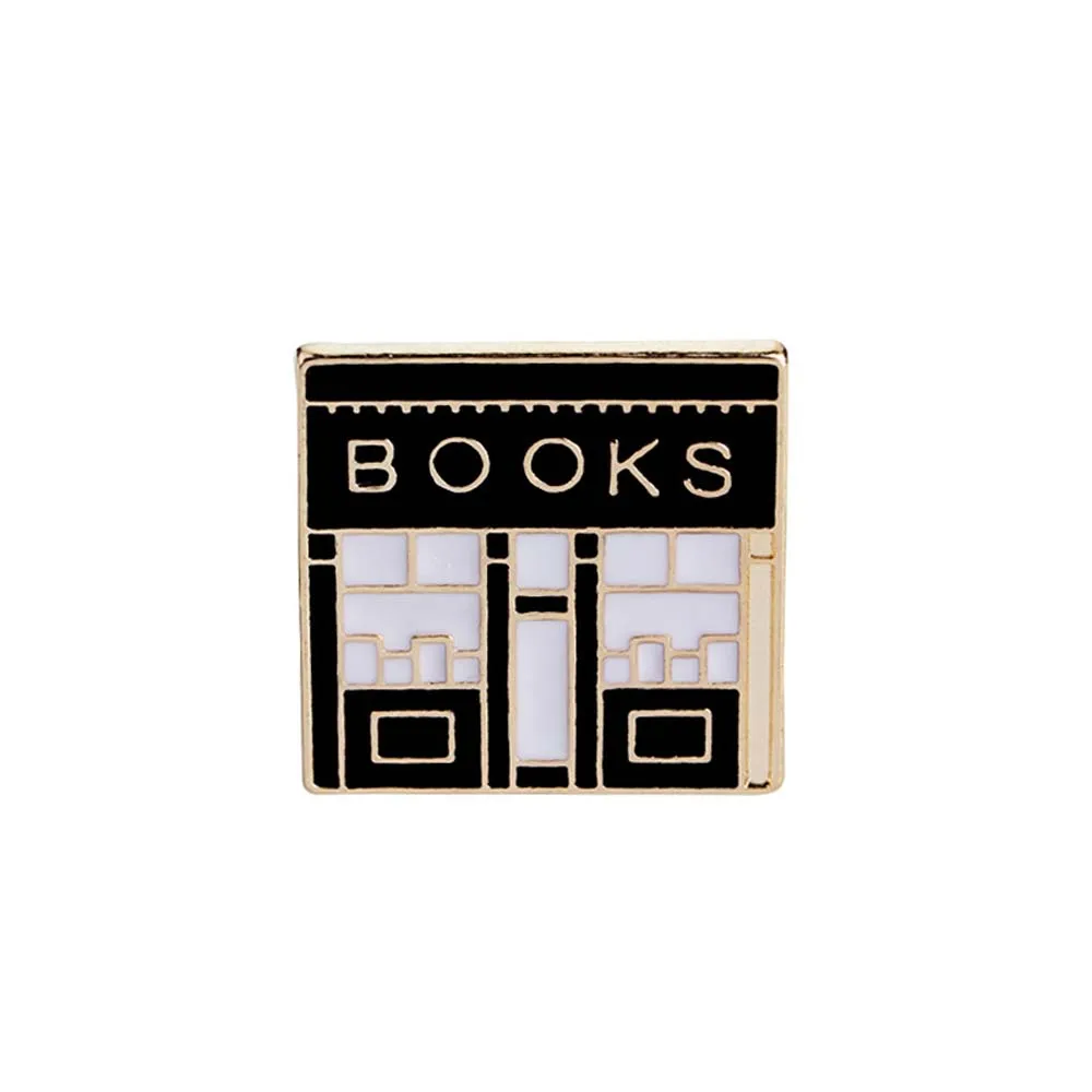 FUNIQUE 5 шт набор брошек для женщин бренд эмаль книжный магазин прокрутка