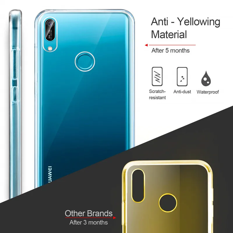 Двойной Мягкий силиконовый чехол для Huawei P30 P20 Lite P Smart Plus Y9 Y7 Y6 Pro 2019 Mate 20 Honor 10 Nove 2i 3e