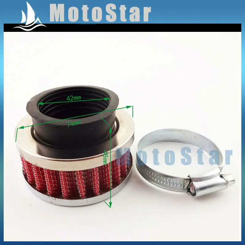 Воздушный фильтр 44 мм + адаптер для двухтактного двигателя 33cc 43cc 49cc Big Foot Blad Z Gas