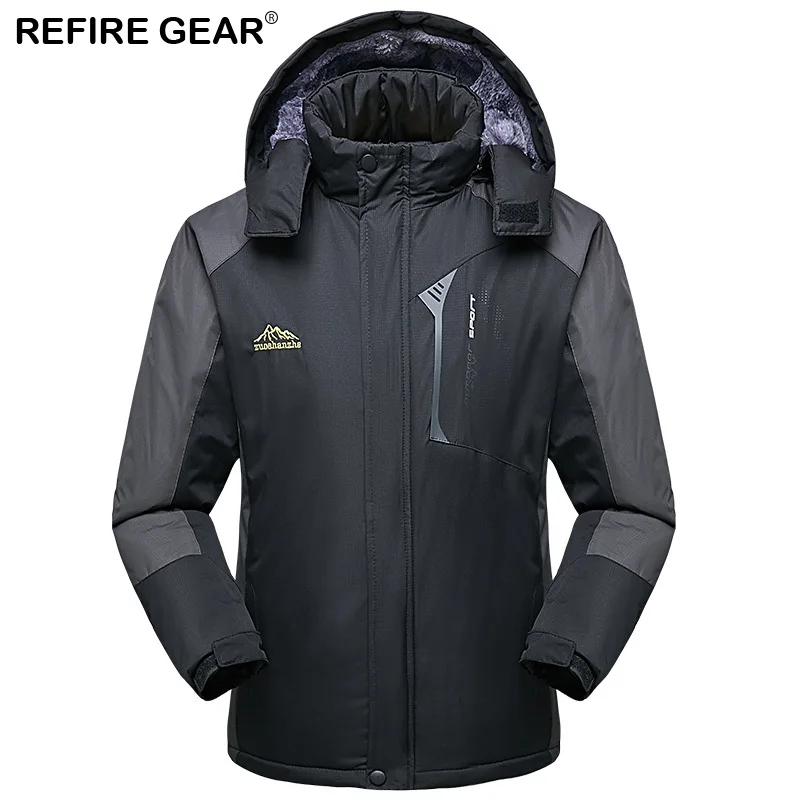 Refire Gear Зимняя Толстая флисовая куртка для мужчин и женщин Водонепроницаемая