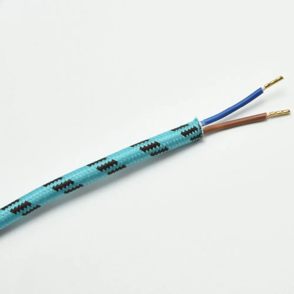 1 8 м 2x0.75mm2 лампа переключатель плетеный провод европейская вилка vde шнур питания с