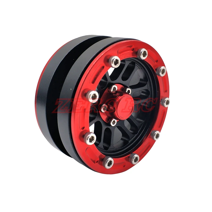 Металлическое колесо для ROCK CRAWLER 1 9 дюйма Beadlock AXIAL SCX10 TRX 4 9SCX10 II JEEP RC CAR шт.|Детали и