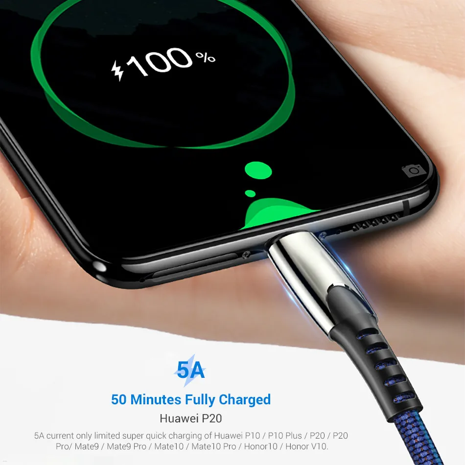 Кабель usb type C для мобильного телефона USB кабель быстрой зарядки устройств type-C