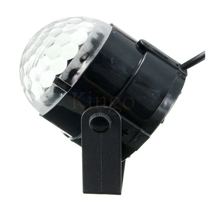 Voice Control RGB LED Stage Lamps Crystal Magic Ball Sound Laser Effect Light Party Disco Club DJ | Лампы и освещение