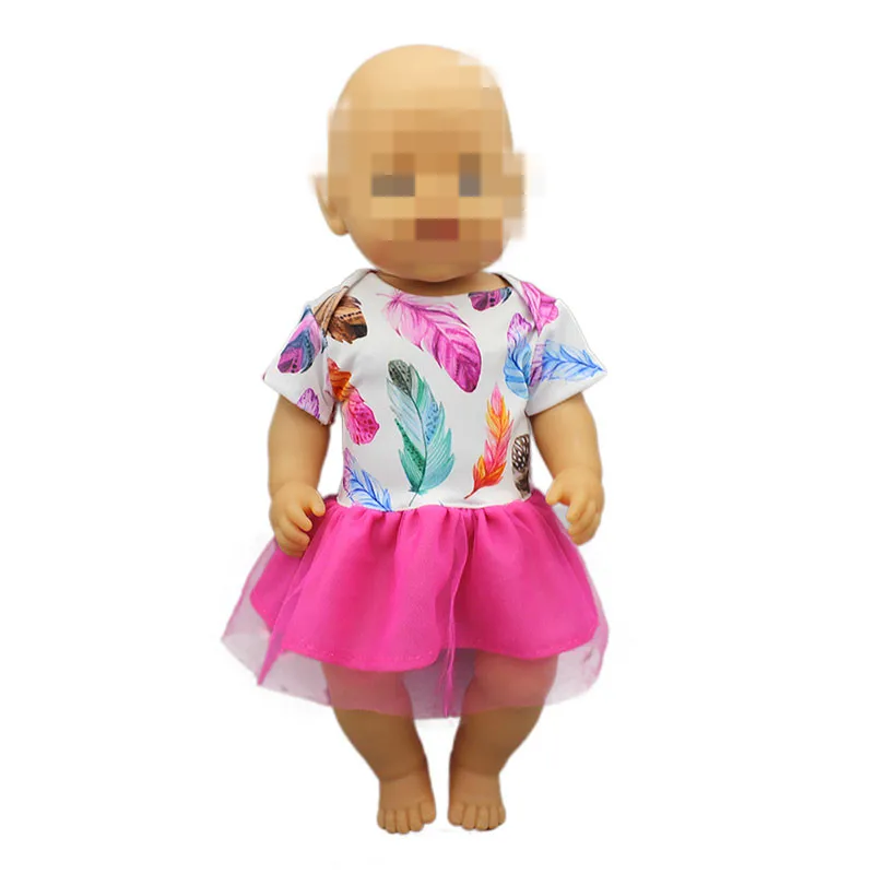 Q-108 Born New Baby Fit 18 дюймов 43 см Одежда для куклы розовый лист Фламинго Единорог Русалка Одежда Аксессуары для ребенка подарок на день рождения - Цвет: Q-108