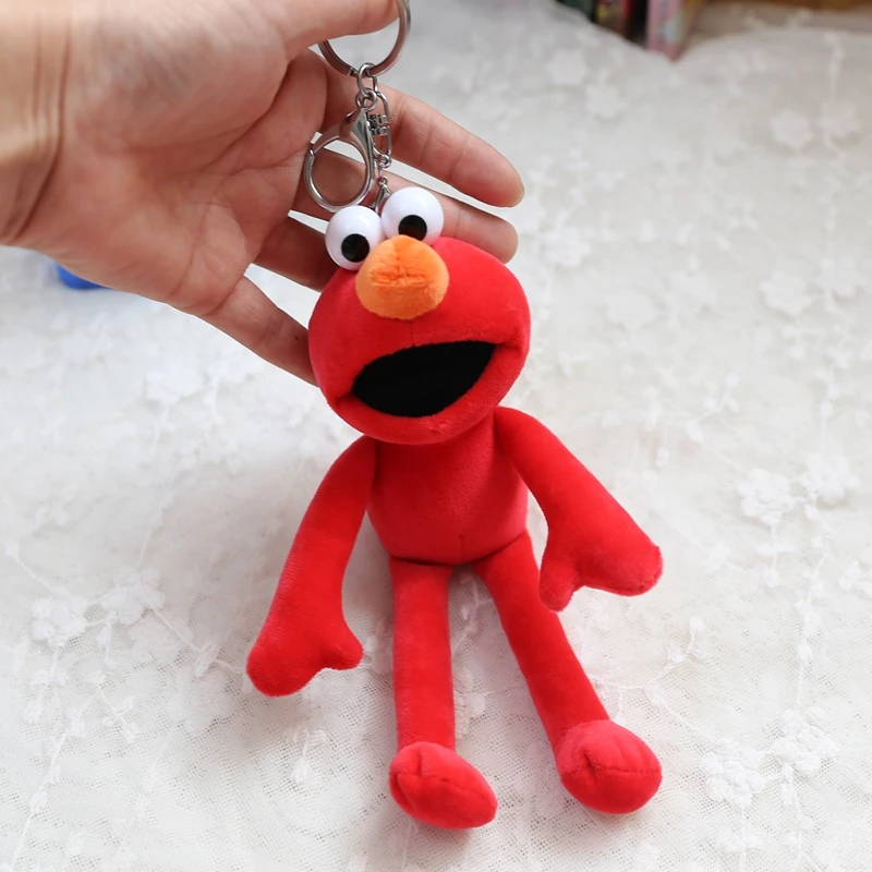 Оптовая продажа 10 шт. 18 см мультяшная Улица Сезам elmo плюшевая маленькая сумка