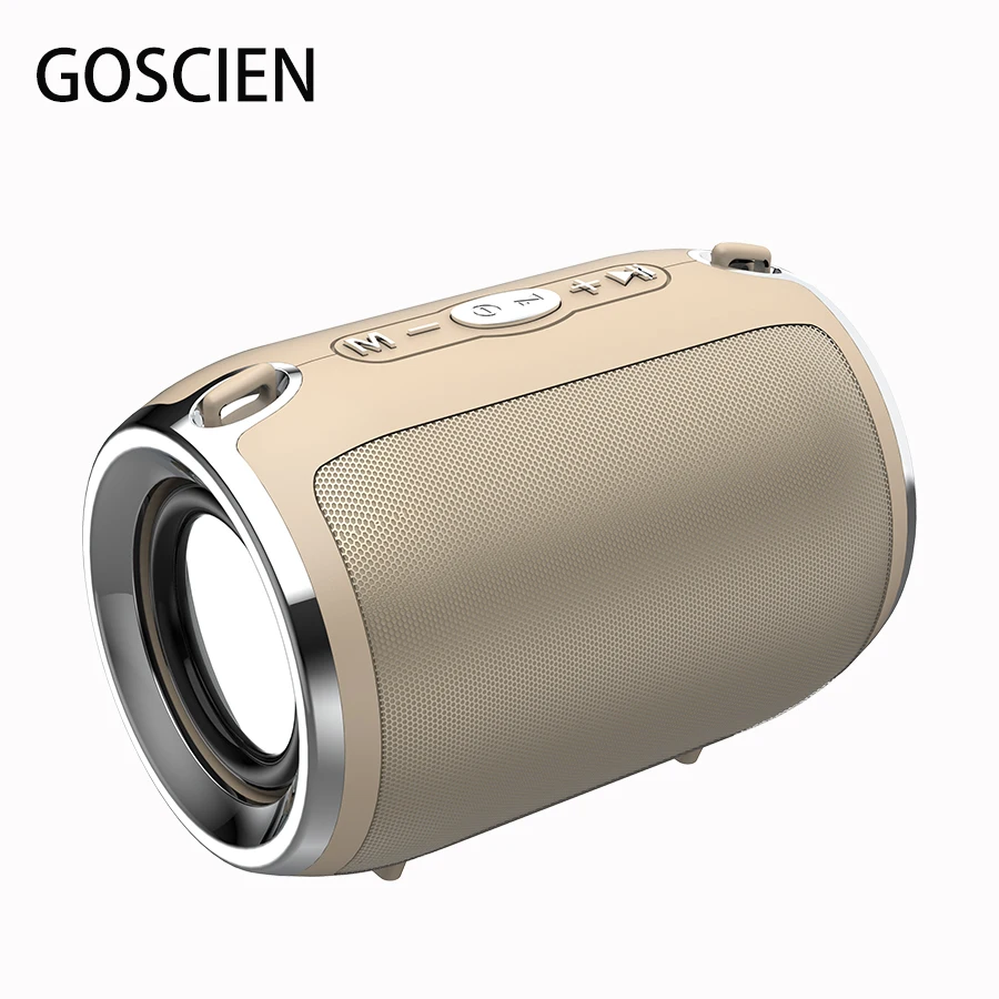 GOSCIEN Bluetooth динамик стерео громкий сабвуфер Портативный беспроводной на открытом
