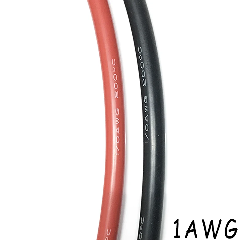 AWG силиконовая линия ультра гибкий Тестовый Кабель 1AWG-60-200 градусов высокая температура высокое напряжение 1AWG провод шнур питания