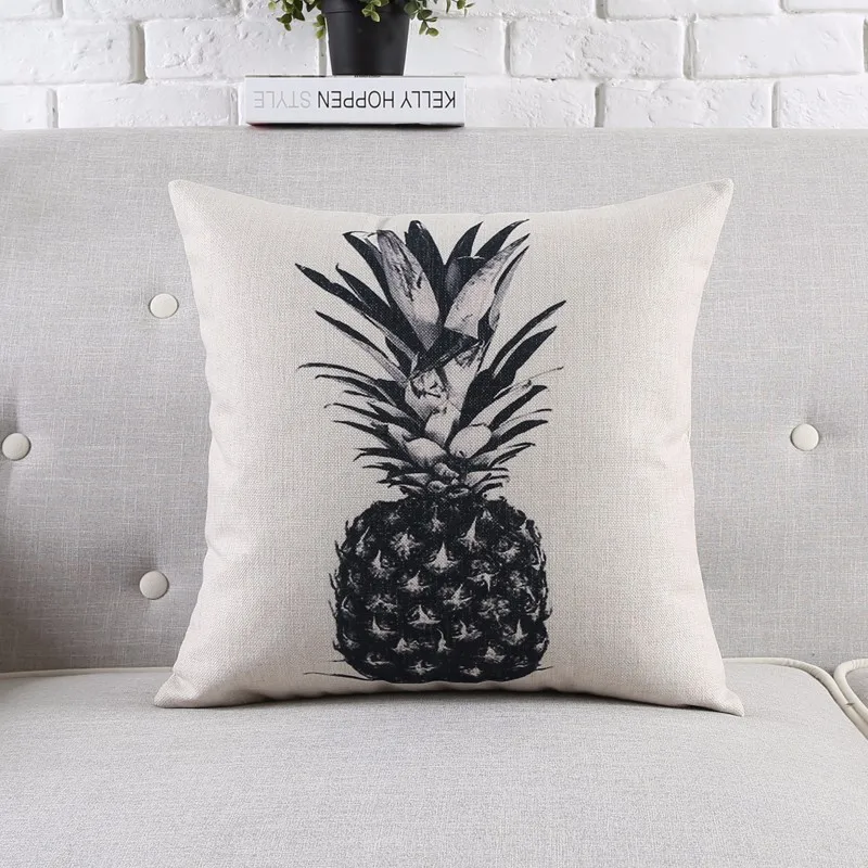 Черно белый декоративный чехол для дивана с геометрическим принтом|cushion covers