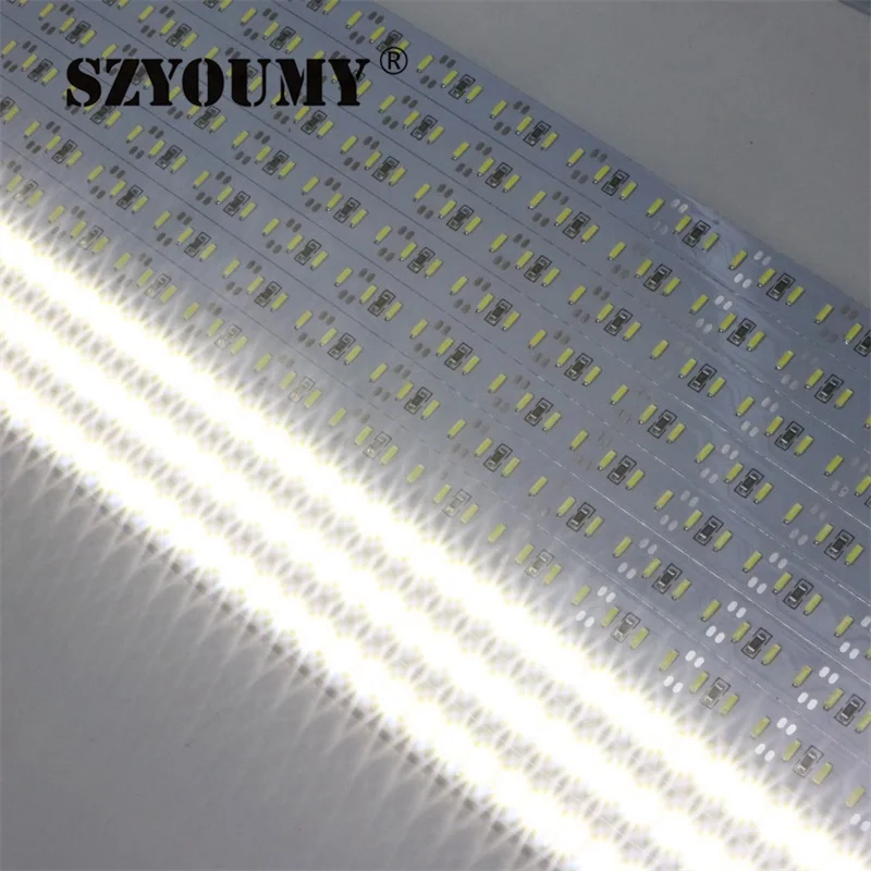 

SZYOUMY 100cm 144 Led SMD 4014 Led Rigid Hard Strip Bar Light Aluminum 12V Warmwhite / Cool White 200m/Lot