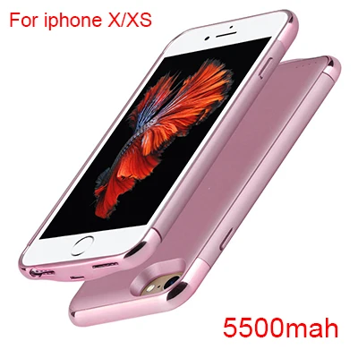 for iphone X Xs Ультратонкий чехол для внешнего зарядного устройства для iPhone 8, 7, 6, 6s Plus, зарядное устройство для аккумулятора, чехол для телефона, для iPhone 6, 6 s, 7, 8 X XS - Цвет: for iphone X Xs