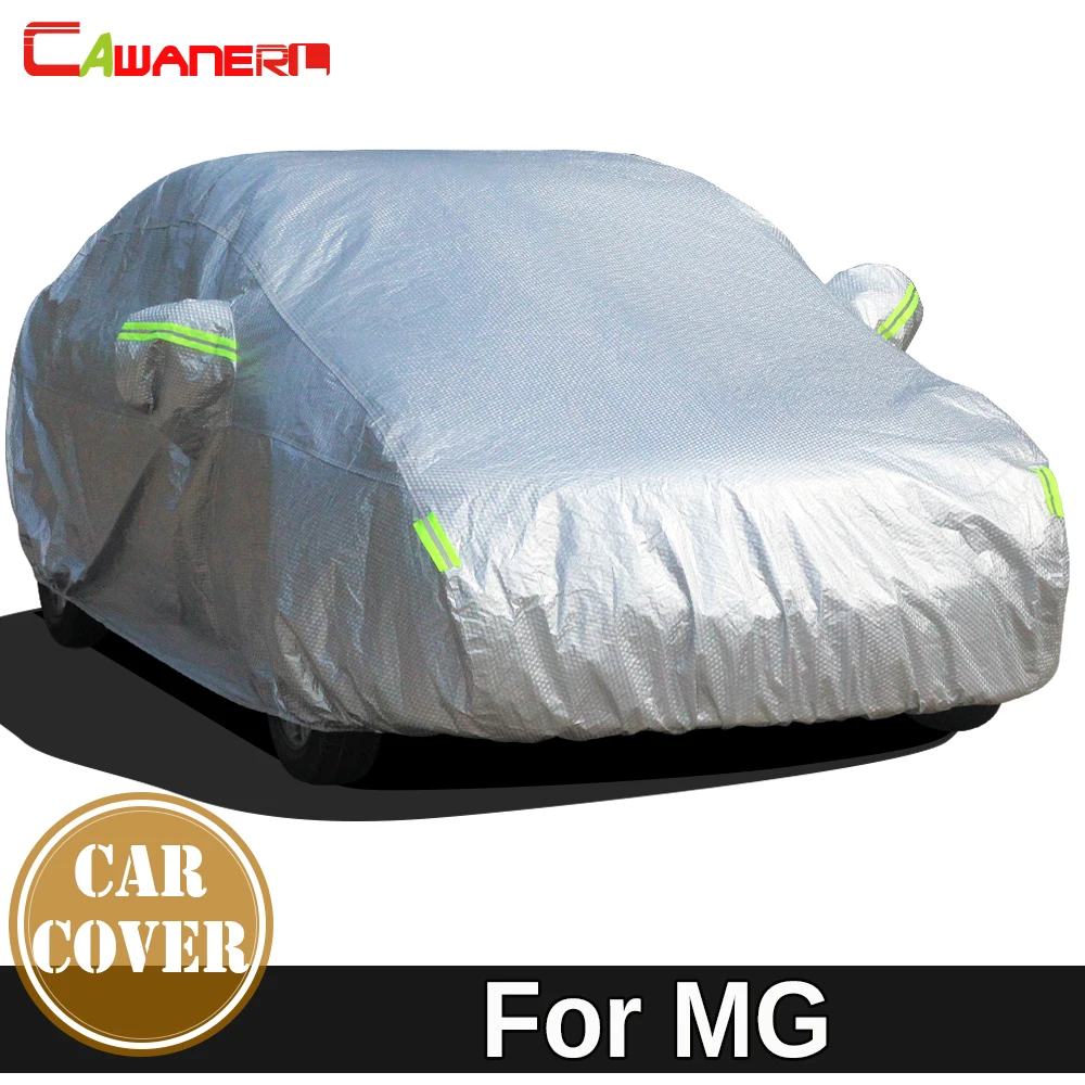 Cawanerl Cotton Car Cover Waterproof Anti-UV Sun Shade Snow Hail Rain Protection Thicken Cover For MG XPowe ZR ZS ZT 3 5 6 7