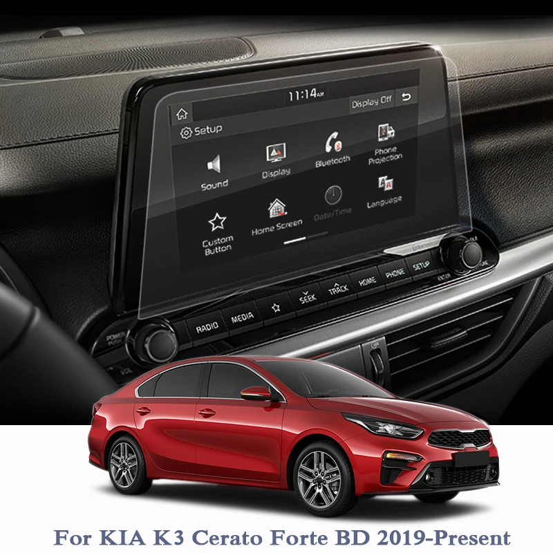 Автомобильный Стайлинг пленка для экрана GPS навигатора Kia K3 Cerato Forte BD 2019 в наличии