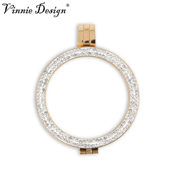 Vinnie дизайн ювелирных изделий двойная фотосессия из нержавеющей стали 35 мм