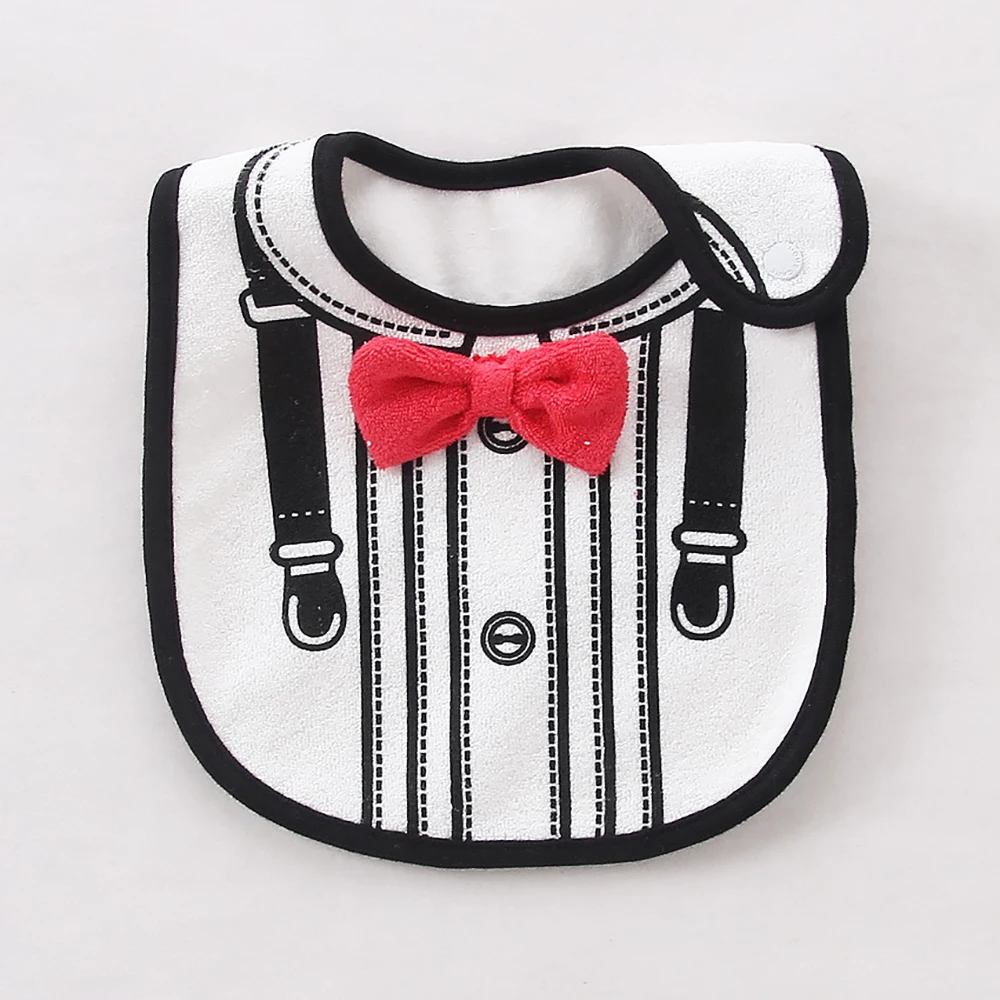 Child Bow Bibs Baby Boys Girls Things Gentleman Princess Ctue Stuff Kids Bandana Bebe Toddler Feeding Bib Burp Cloth | Детская одежда и