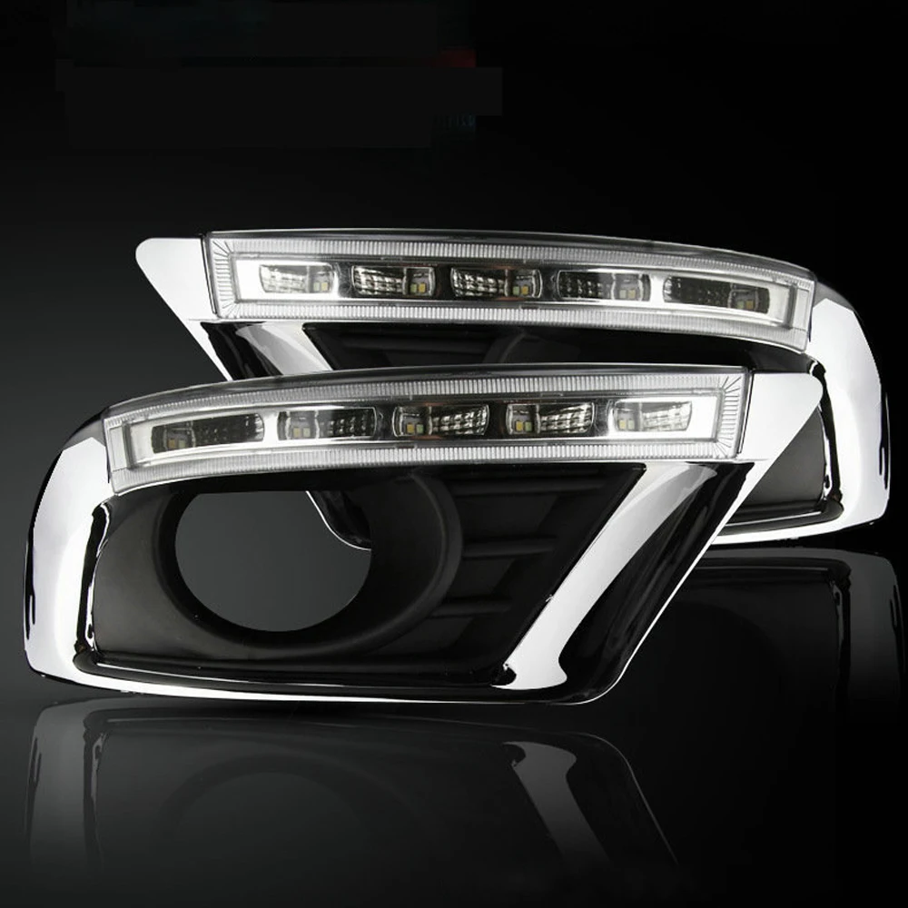 2 шт. DRL для Toyota Camry 2007 дневные ходовые огни Противотуманные фары Крышка дневного