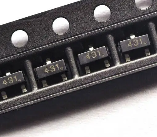 50 шт. TL431 TL431A SOT-23 регулятор напряжения IC лучшего качества | Электронные компоненты