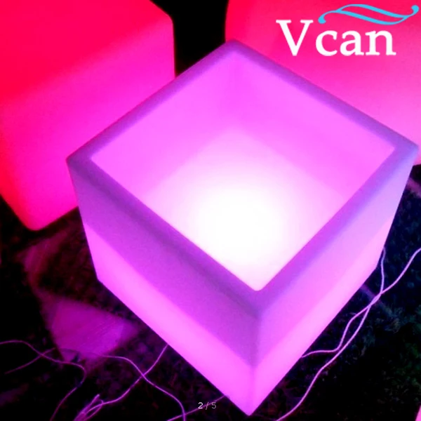 Big size square cube colors change rgb light led wine cooler VC-F3838